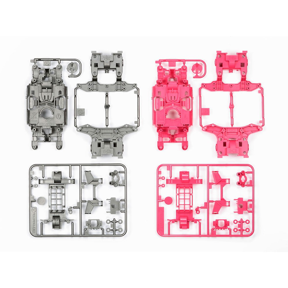 95235 Phụ Kiện Mini 4WD MS CHASSIS SET (SILVER/PINK)  - GDC