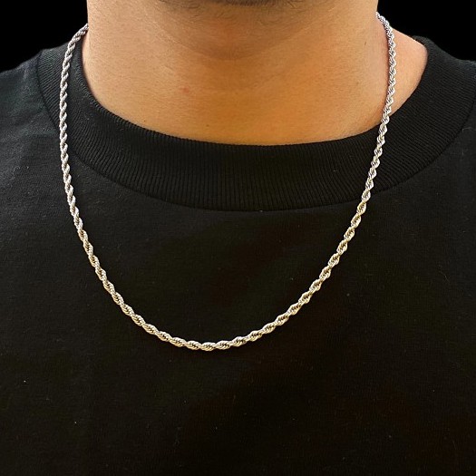 DÂY CHUYỀN HIPHOP ROPE CHAIN THÉP KHÔNG GỈ UNISEX CỰC BỀN BỈ  3MM BY MAMA KING