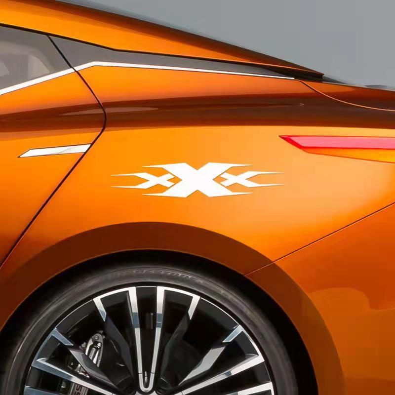 Bộ 3 Miếng Dán Phản Quang Chống Thấm Nước Nhiều Màu Sắc Trang Trí Xe Hơi