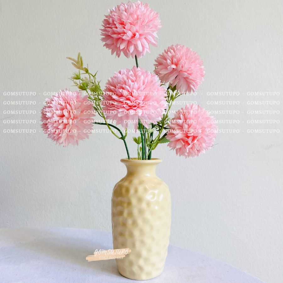 Lọ Hoa Mini Màu PASTEL - Trắng Vàng Hồng - 50 mẫu Bình Hoa Bát Tràng Trang Trí Để Bàn