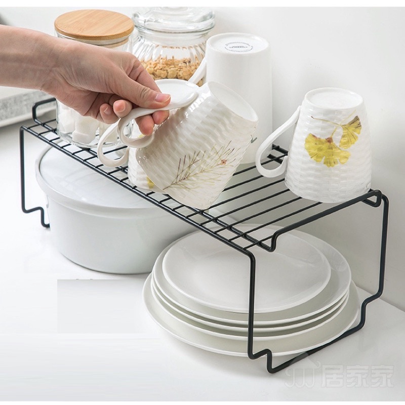 Kệ gác tủ bếp bằng sắt sơn tĩnh điện 39x19x14cm