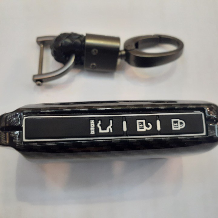 Bao da chìa khóa, ốp carbon chìa khóa, móc khóa ô tô dùng riêng cho xe Mazda 3 2020