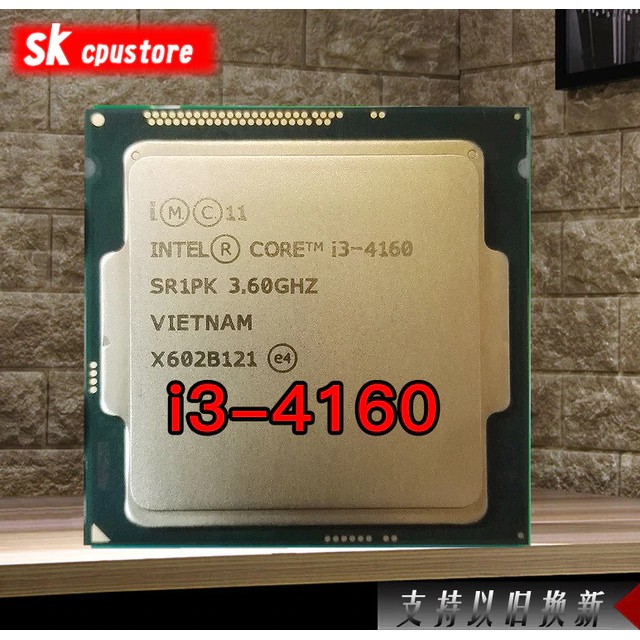 Bộ vi xử lý intel CPU Core i3 4160 3.6Ghz (2 lõi, 4 luồng) | WebRaoVat - webraovat.net.vn