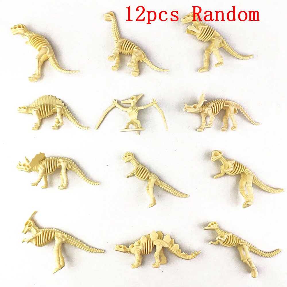 ☆☆☆Bộ 12 Mô Hình Xương Khủng Long Đồ Chơi Cho Bé
