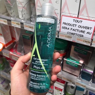 ( hàng Pháp ) Sữa rửa mặt Gel Aderma 400ml