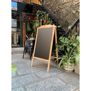 Bảng Dongbu - Menu đen 2 mặt chân đứng 60x120cm ( tặng kèm phụ kiện)