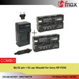 Bộ 02 pin + 01 sạc Wasabi for Sony NP-F550