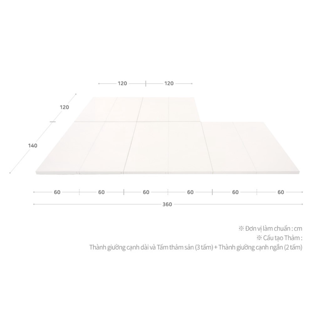 Giường cho bé  nhập khẩu Bonitabebe HQ