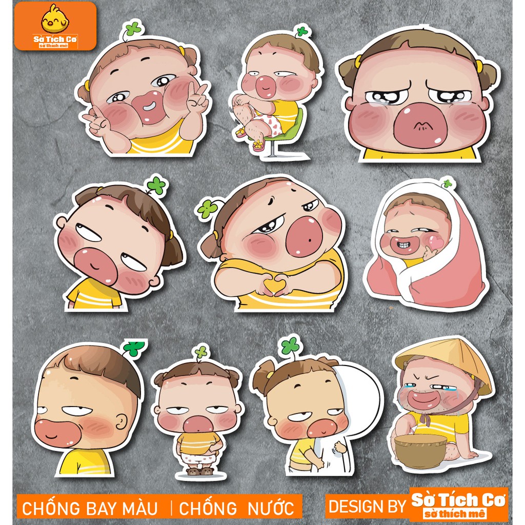 Quỳnh Aka dán điện thoại, laptop, mũ bảo hiểm, guitar, vali MSP: A11