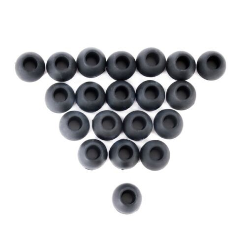Bộ 10 cặp nút nhựa trong màu đen cho tai nghe điện thoại