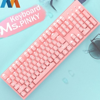 Bàn Phím Cơ gaming Có Đèn Nhấp Nháy Màu Hồng Art. 1459z