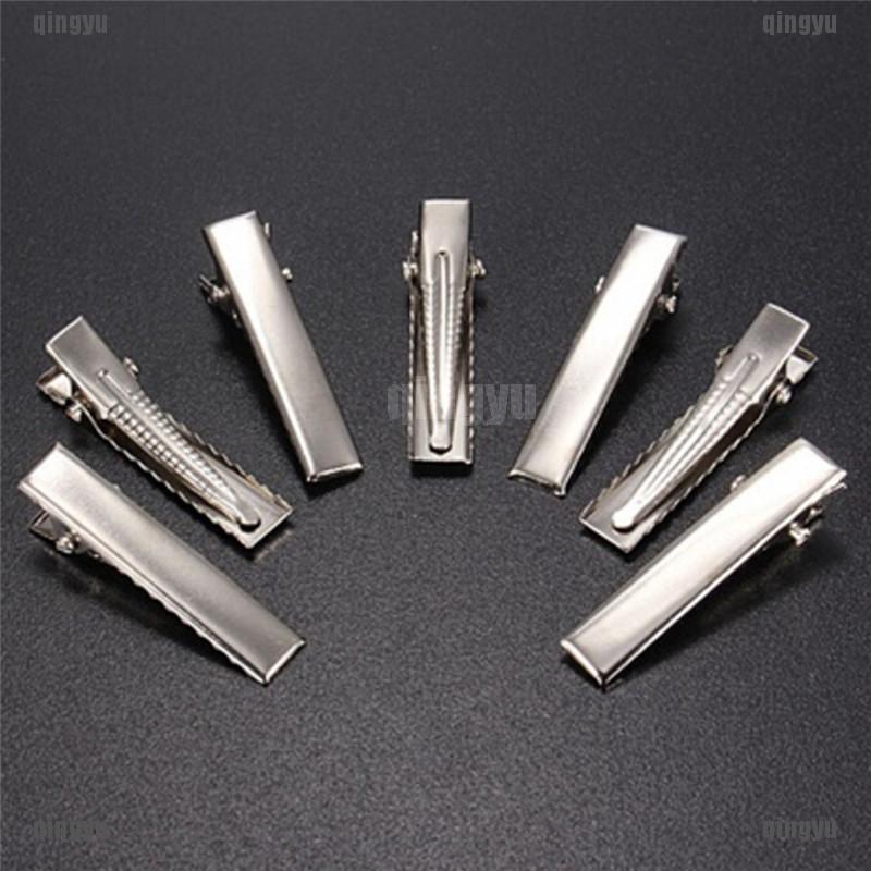 Set 50 Kẹp Tóc Kim Loại Màu Bạc