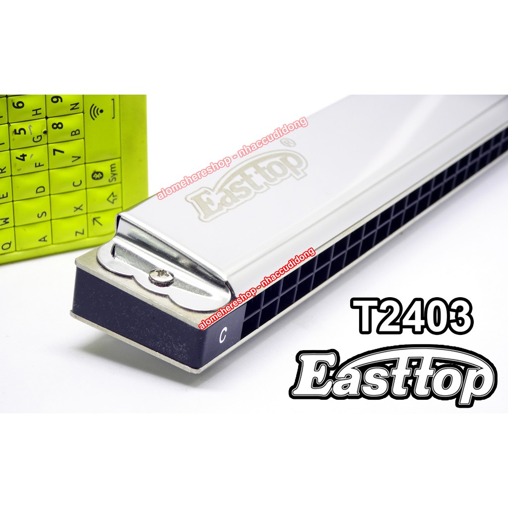 Kèn harmonica tremolo Easttop T2403 key C Bạc Có Clip Hình Ảnh Thực Tế