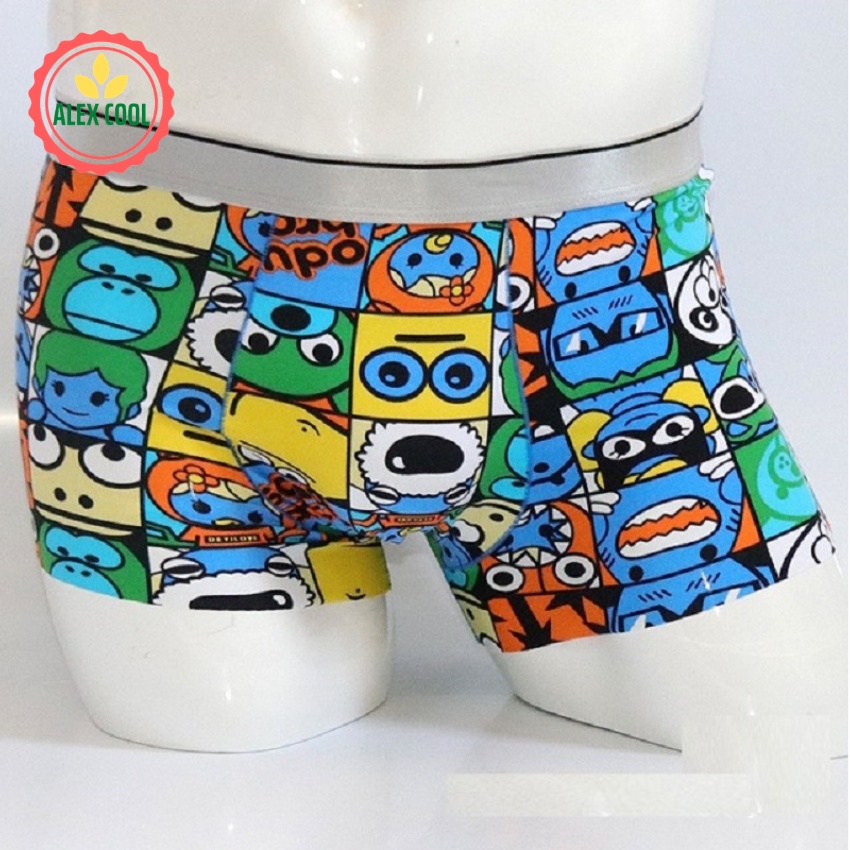 Combo 4 Quần lót nam thun lạnh cao cấp siêu nhẹ chim cò hoa lá