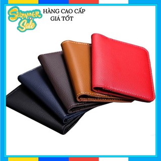 Ví Nam Da Bò Cao Cấp Thiết Kế Đứng Đắng | Bóp Ngang Da Thật Cầm Tay Đựng Thẻ Mini Thời Trang Nam Nữ | VD01