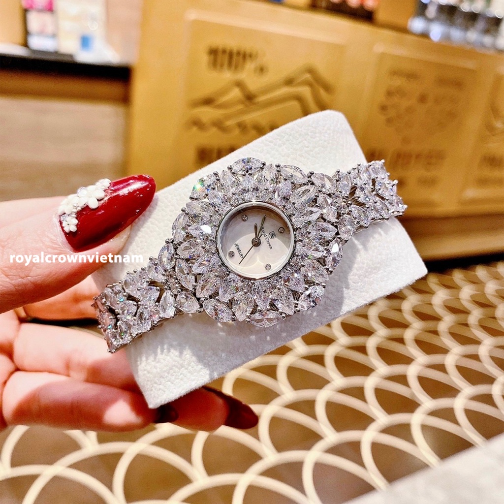 Đồng Hồ Nữ Royal Crown 6521 Chính Hãng Siêu Lấp Lánh Sang Chảnh