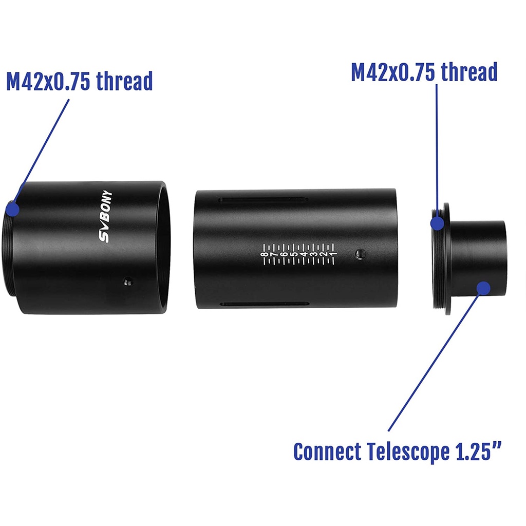 Bộ Chuyển Đổi SVBONY SV187 46mm Chuyên Dụng Cho Máy Ảnh SLR &amp; DSLR