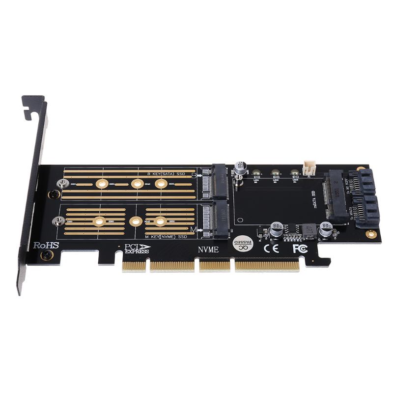 Bộ Chuyển Đổi Pci-E 3.0 X16 Sang M.2 Ssd Pcie Sang M2 3 Trong 1 Thẻ | BigBuy360 - bigbuy360.vn