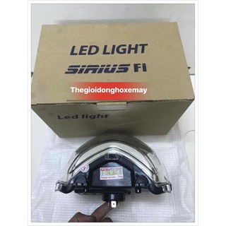 đèn pha led 2 tầng cao cấp LED LIGHT cho xe Sirius FI