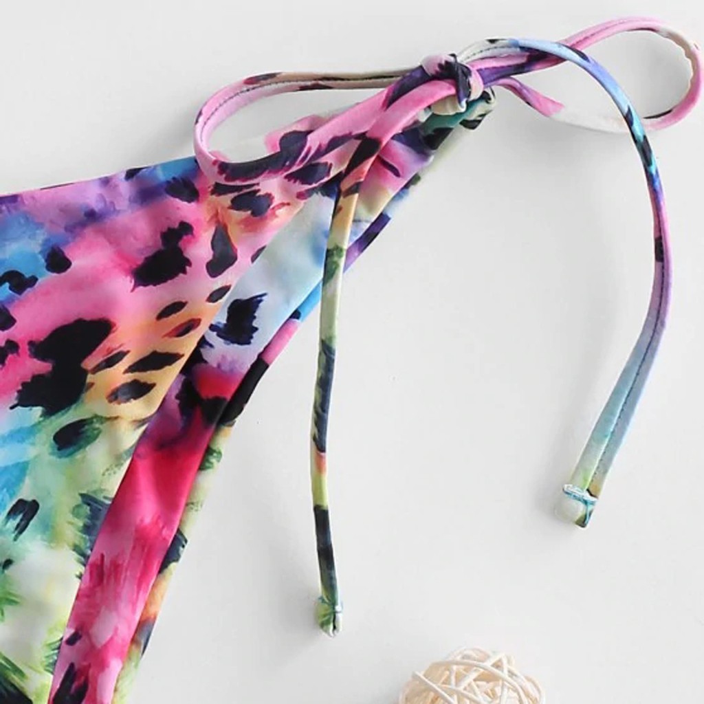Set bikini hai mảnh họa tiết da rắn kiểu hở quyến rũ cho nữ | BigBuy360 - bigbuy360.vn