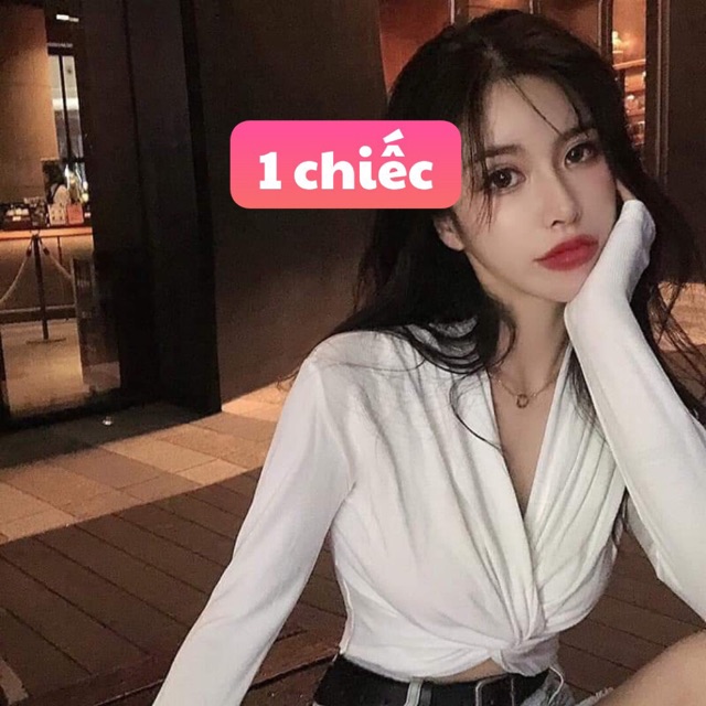 Áo len xoắn crotop