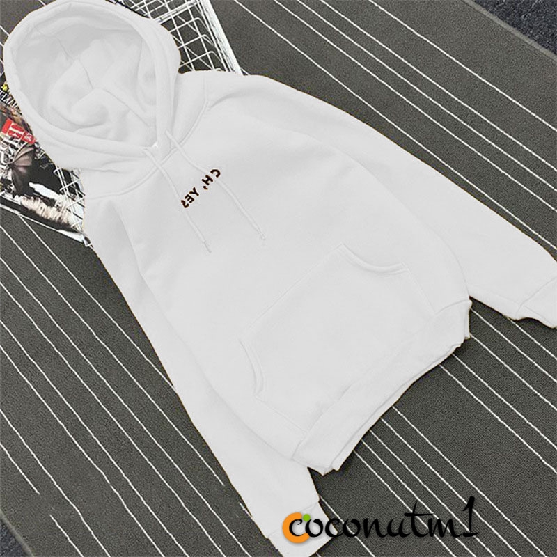 Áo Hoodie In Chữ Oh Yes Thời Trang Thu Đông 2017