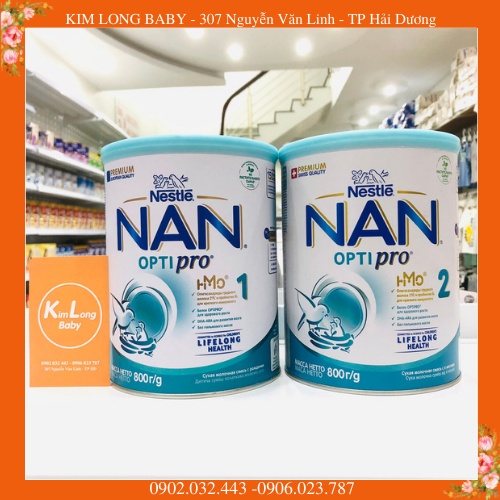 SỮA NAN NGA Opti Pro 800gr SỐ 1, 2, 3, 4 Mẫu Mới Tăng Cường Đề Kháng Tốt Cho Tiêu Hóa Phát Triển Trí Não (Có Tem Phụ)