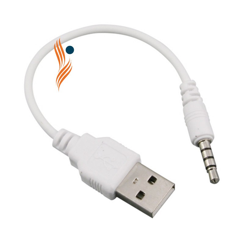 Dây cáp chuyển đổi cổng âm thanh AUX 3.5mm sang USB 2.0 cho Apple iPod MP3