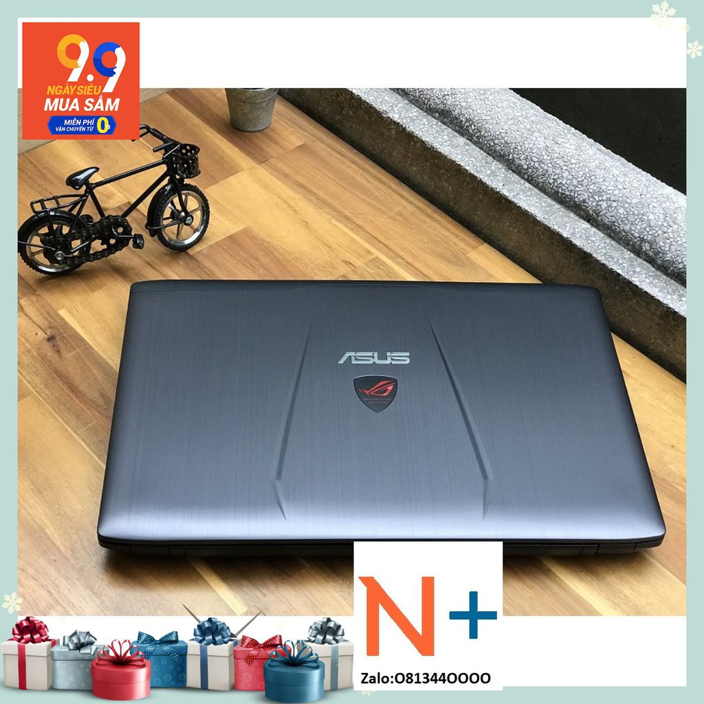 Laptop Asus  GL552 : i5-6300H, DDR3 8Gb, SSD128Gb+500Gb, GTX960M 4G, 15.6FullHD - Vỏ nhôm - SZ52V