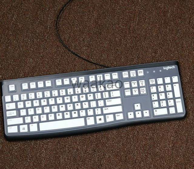 Miếng dán silicon bảo vệ bàn phím máy tính Logitech MK120 K120