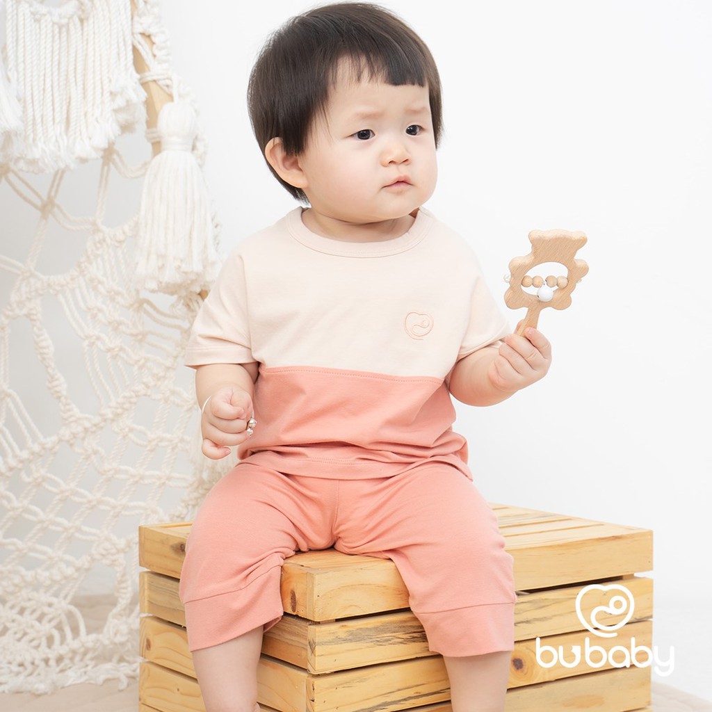 BU Baby - Bộ cổ tròn ngắn tay Kyomi Intermix cho bé trai bé gái