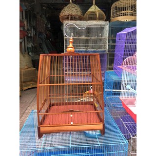 lồng vuông thái gỗ đỏ