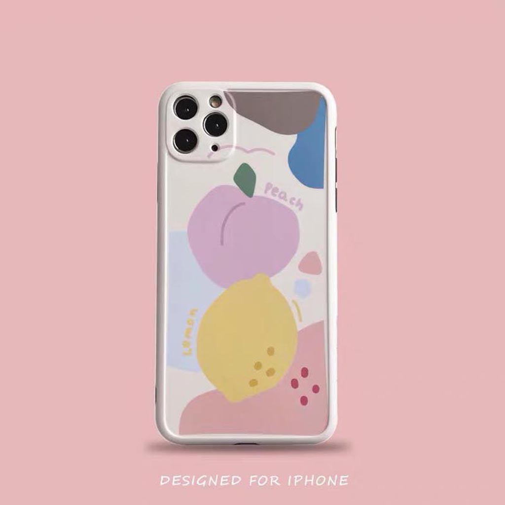Ốp Lưng Iphone Cao Cấp Full Viền Peach Lemon Dành Cho Tất Cả Dòng Iphone từ 6 đến 11promax | BigBuy360 - bigbuy360.vn