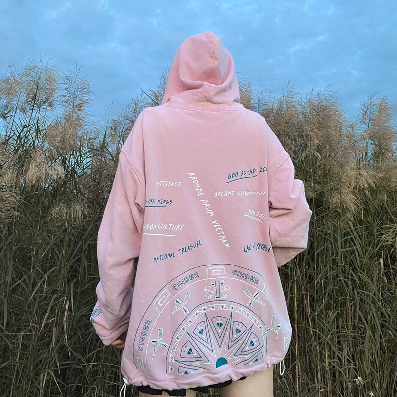 Áo jacket form rộng CINDER local brand (Jacket Trống Đồng), áo hoodie zip nam nữ unisex đẹp