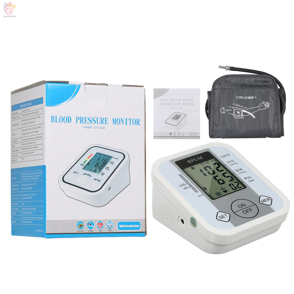 ET Electronic Blood Pressure Monitor, Wrist Electronic Sphygmomanometer Smart Intelligent Blood Pressure Pulse Meter with 99 Memory Groups