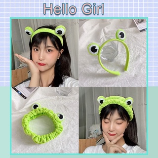 Băng đô cài tóc chất vải chống trượt thiết kế hình chú ếch hoạt hình dễ thương cho nữ mang khi rửa mặt trang thumbnail