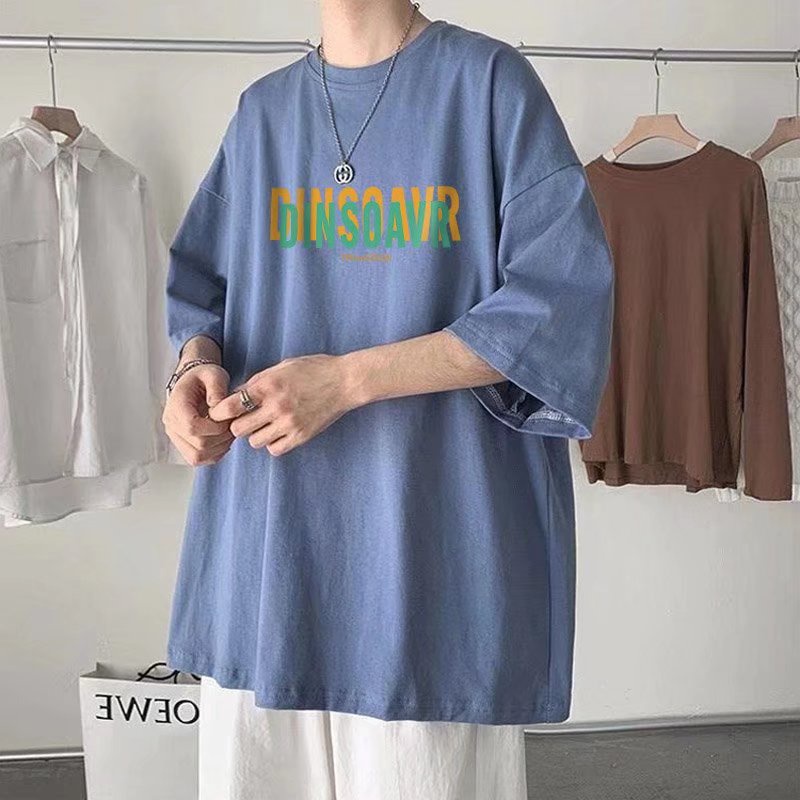 Áo Thun Dáng Rộng Tay Ngắn In Chữ M-8XL Thời Trang Hàn Quốc Cho Nam