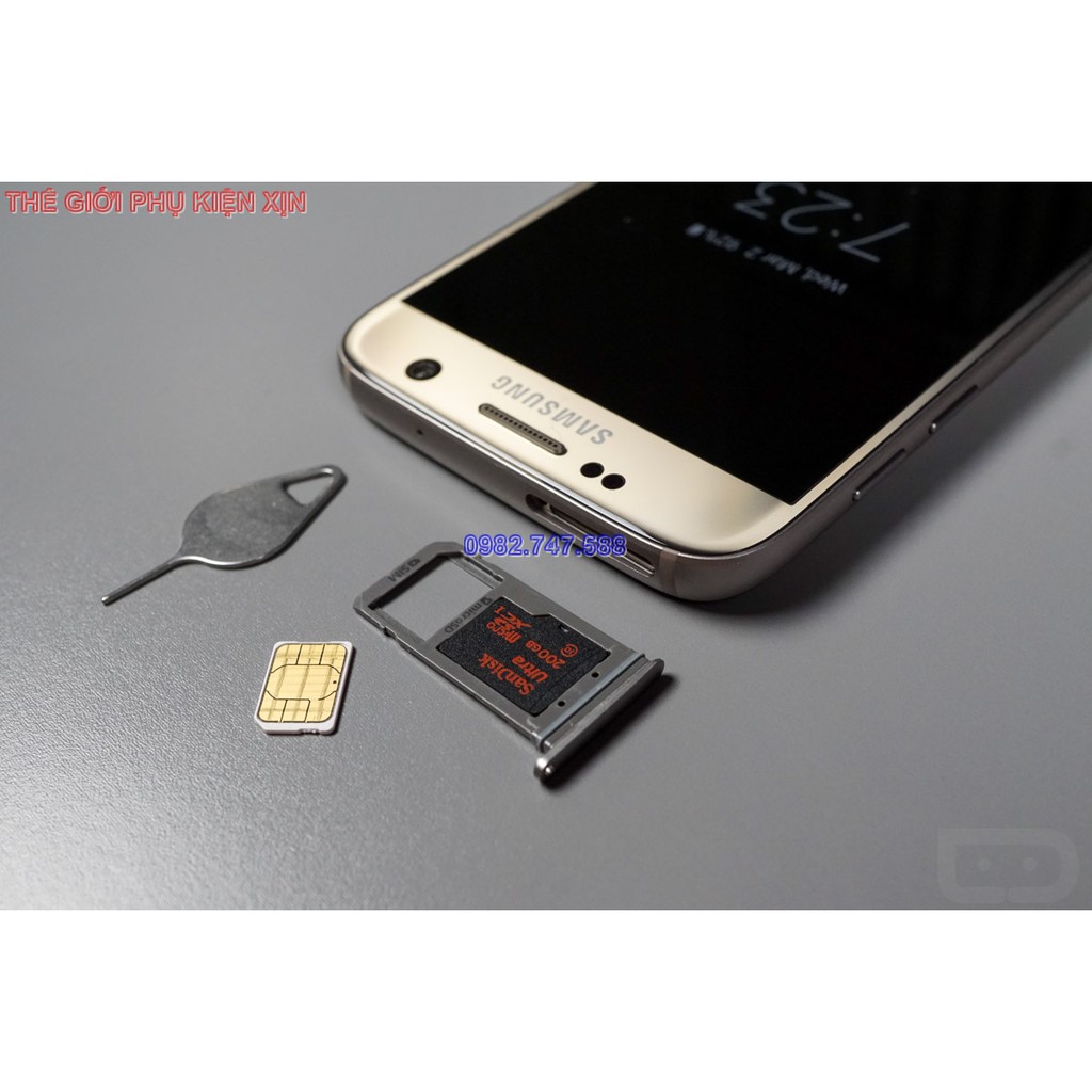 Khay 2 Sim Galaxy S7 | Galaxy S7 Edge chính hãng Samsung + Tặng cây chọc Sim chính hãng Samsung