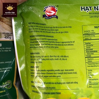 Hạt nêm chay nấm Vicook's (200g/gói)