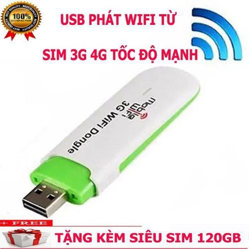 USB Dcom 3G 4G Phát Wifi HSPA  – Dùng Đa Mạng - Xài Cực Đơn Giản Dùng Mạng Ổn Đinh TẶNG SIM 4G VINAPHONE