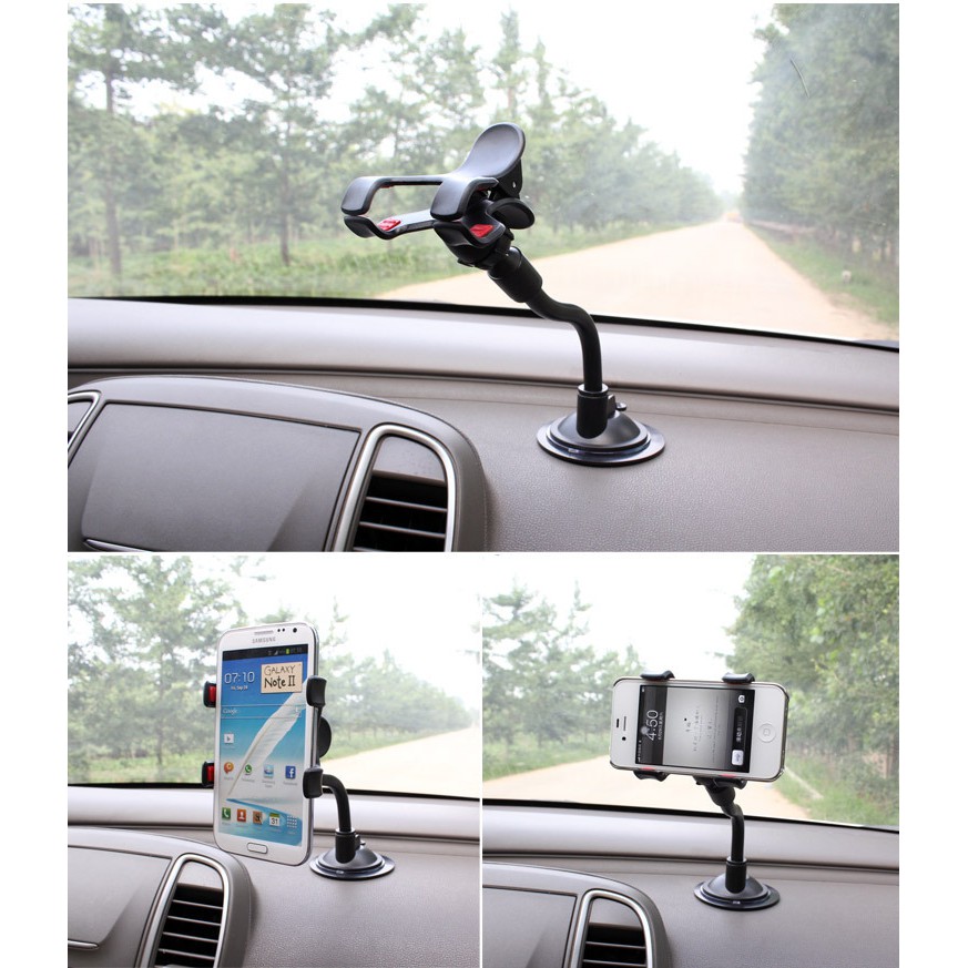 Giá đỡ điện thoại trên ô tô dây hút chân không xoay 360 độ | BigBuy360 - bigbuy360.vn