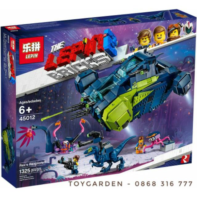 [FREESHIP50K] Lego Lepin movie 2: Rex's Rexplorer lắp đặt phi thuyền săn khủng long