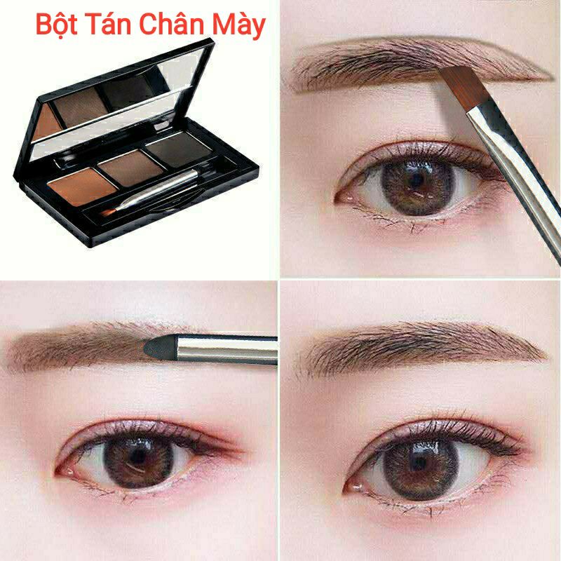 Bột Tán Chân Mày 3 Màu Lameila Colour Eyebrow Powder 3605