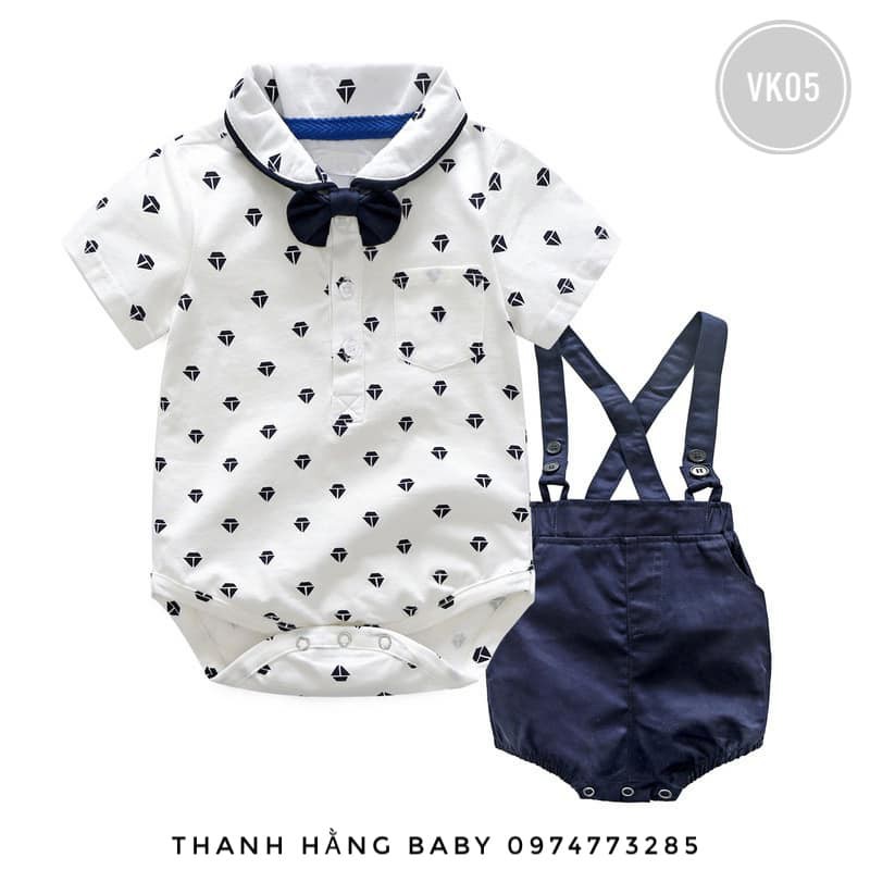 Bộ Công Tử Bé Trai, Body Công Tử Cho Bé Thanh Hằng Baby 5 Đến 13 Kg