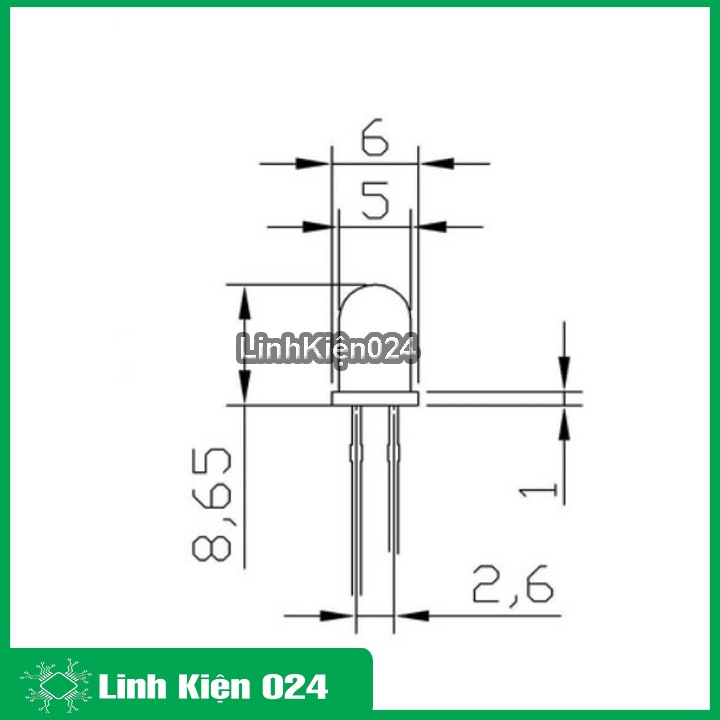 Led Thu Hồng Ngoại 3mm - 5mm