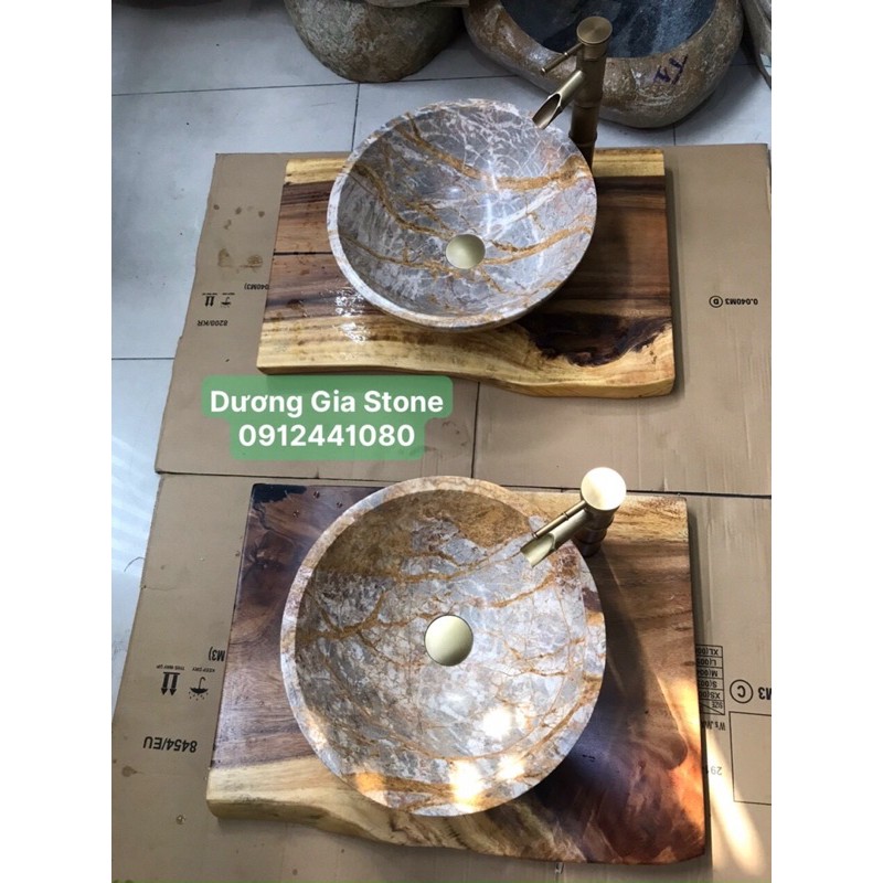trọn 1 bộ lavabo-mặt me Tây-vòi trúc-xã đồng- bình xà bông | BigBuy360 - bigbuy360.vn
