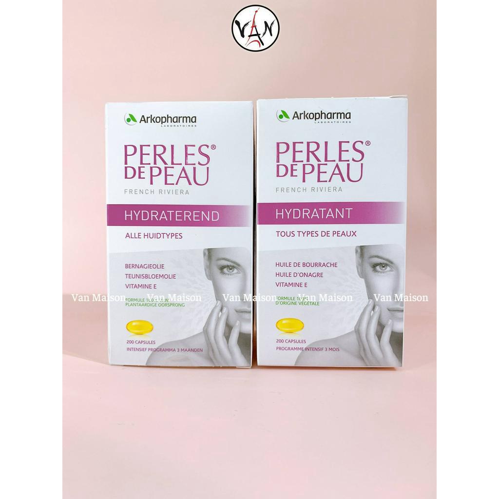Viên uống đẹp da hoa anh thảo và lưu ly arkopharma perles de peau hydratant 200 viên