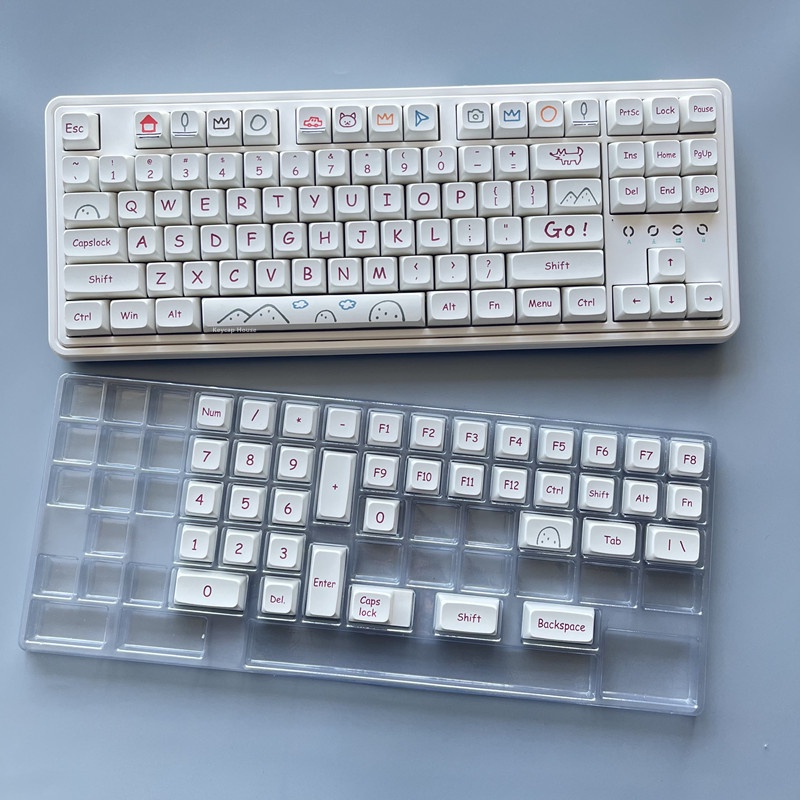 Graffiti Keycap XDA Cấu hình PBT Dye Phụ Bàn phím cơ Keycap 127 Phím
