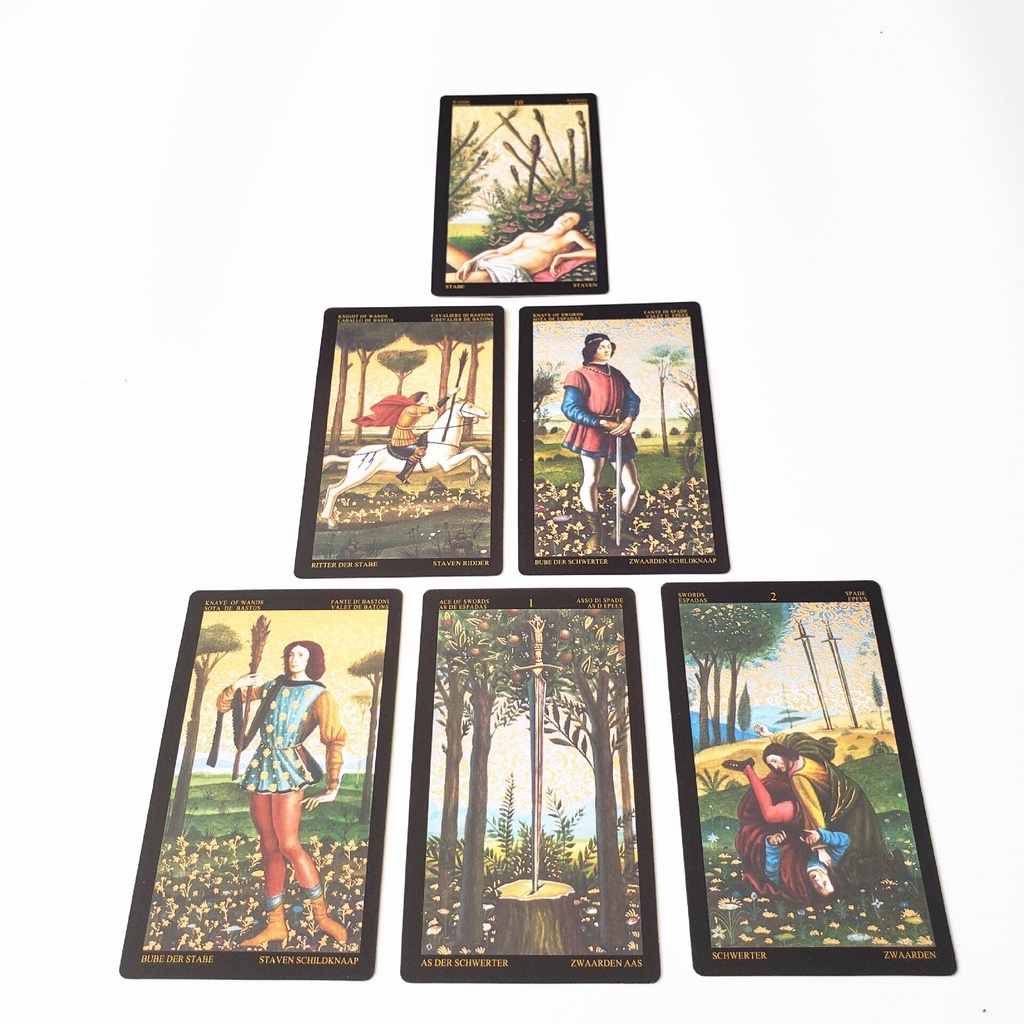 Bộ bài Golden Botticelli Tarot K4 Size gốc