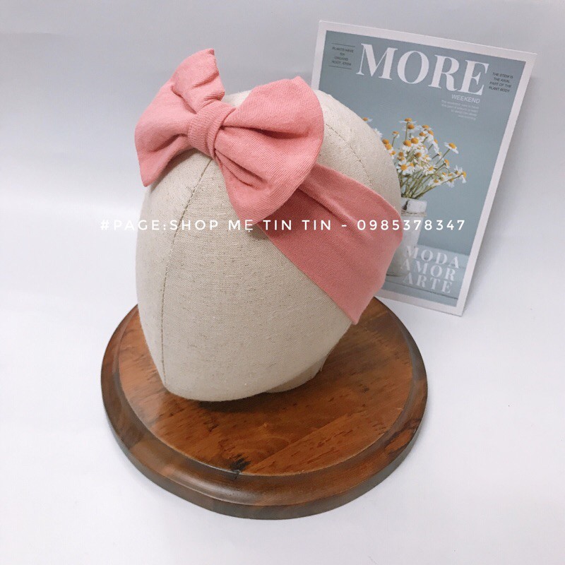 Turban cho bé (6m đến 2y - chọn màu mục phân loại)